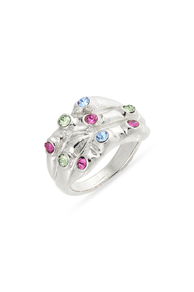 Stacked Ring, Main, color, SILVER MULTI