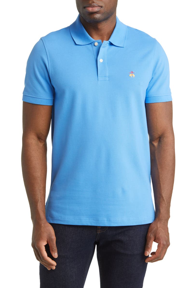 Brooks Brothers Slim Fit Stretch Piqué Polo, Main, color, 