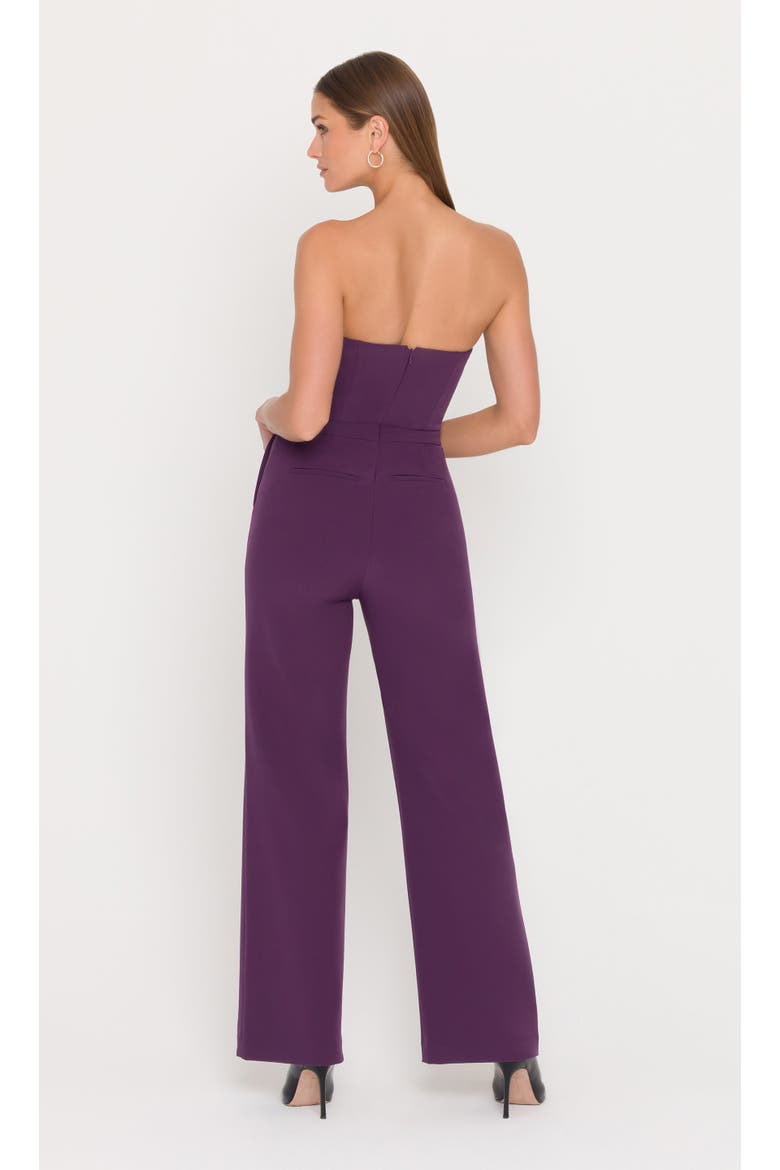 Camilo Crepe Jumpsuit, Alternate, color, Purple
