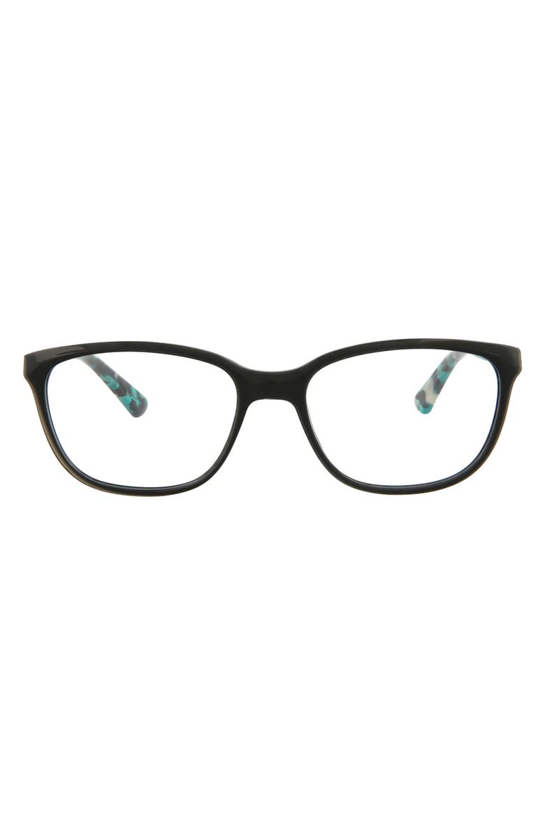 MCQ 51mm Core Square Optical Glasses, Main, color, Black Avana Transparent