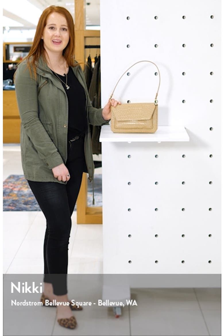 Stella Croc Embossed Leather Shoulder Bag video