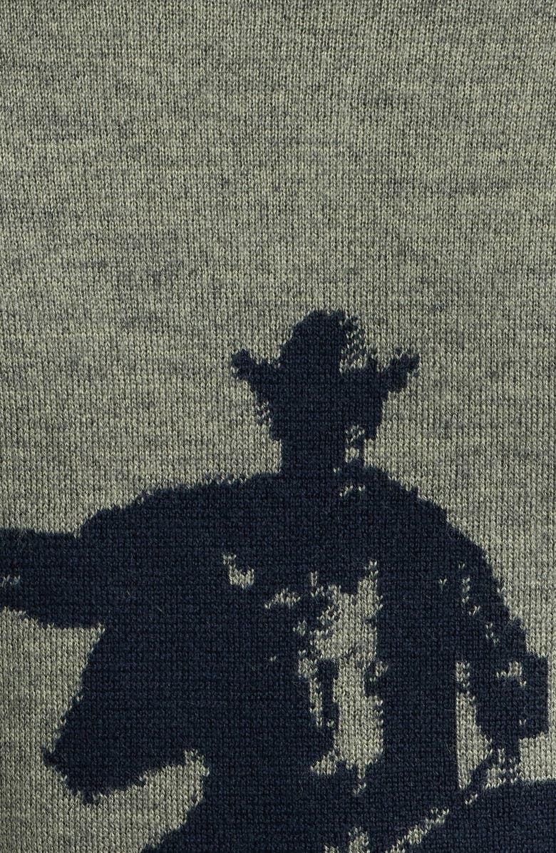 ONE OF THESE DAYS Spirit of the Plains Crewneck Sweater, Alternate, color, Charcoal