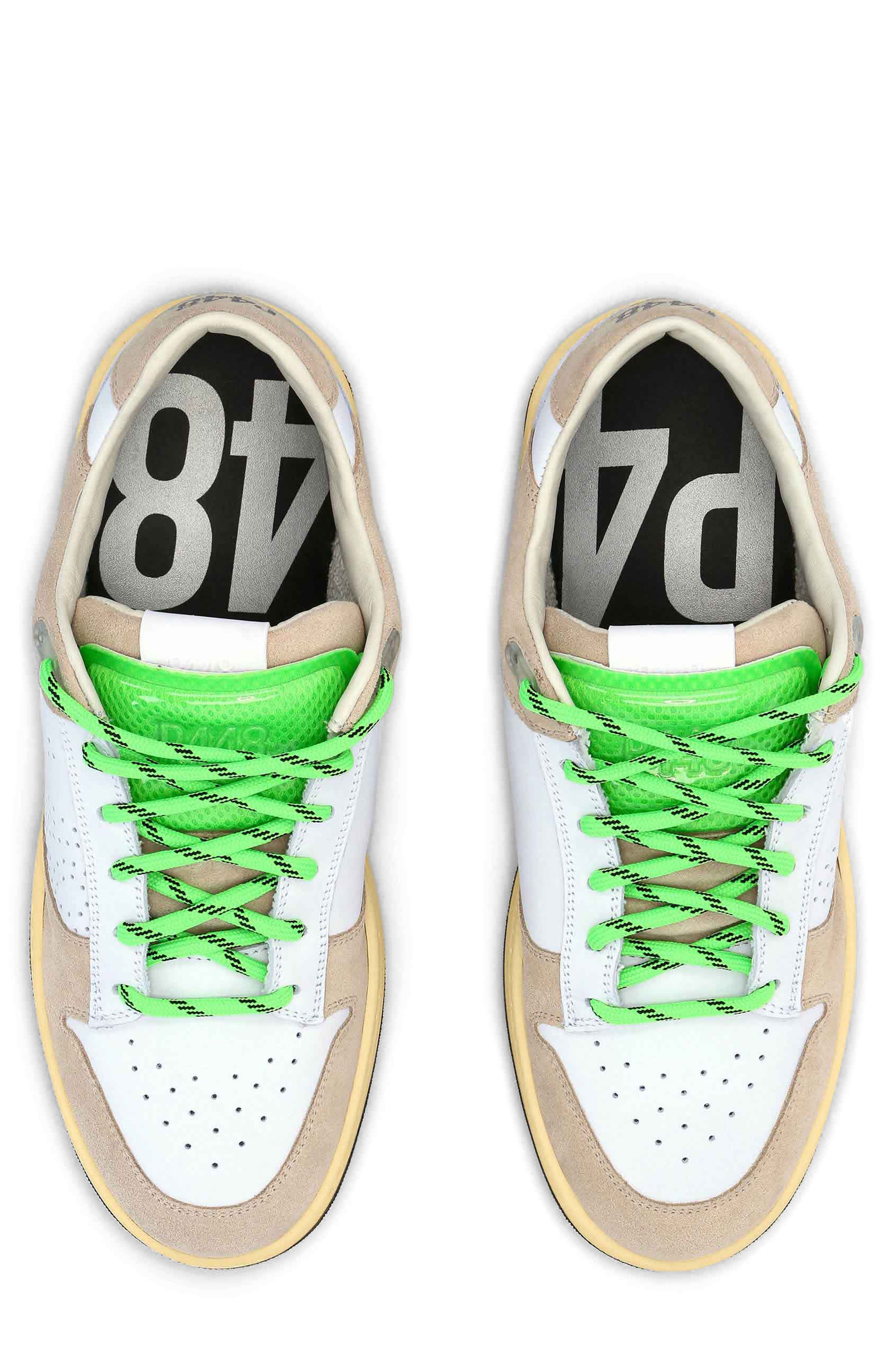 Marvin Sneaker, Alternate, color, WHITE/ GREEN