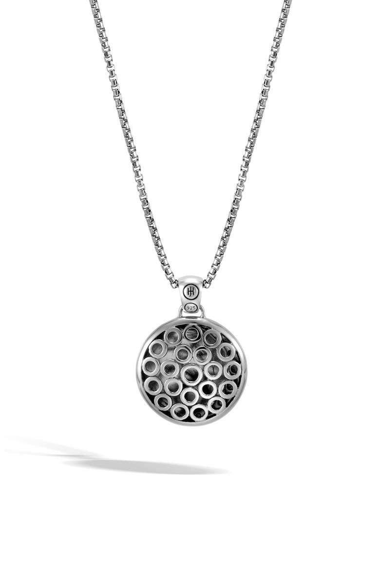 Dot Moon Phase Pendant Necklace, Alternate, color, SILVER