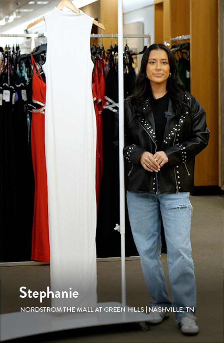 Funnel Neck Body-Con Dress, sales video thumbnail