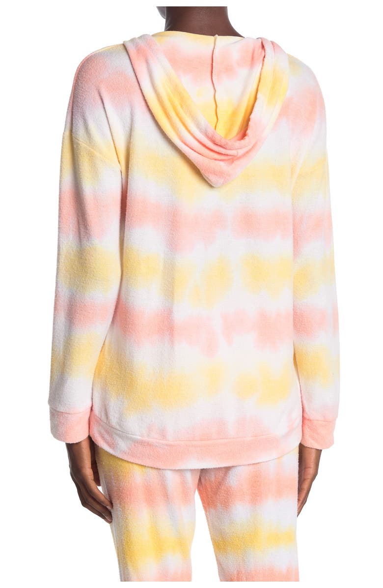 THEO AND SPENCE Tie Dye V-Neck Hoodie, Alternate, color,