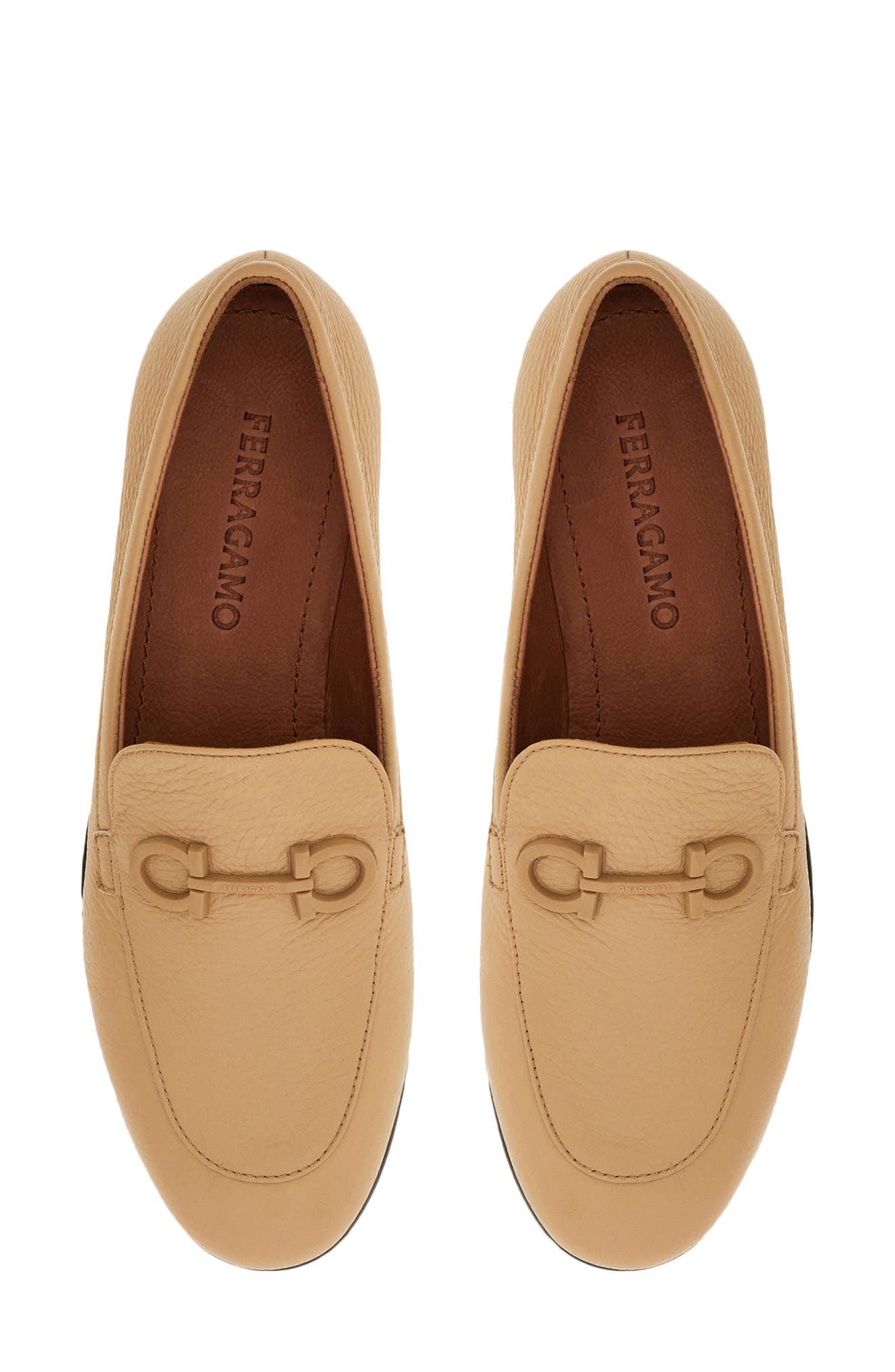 FERRAGAMO Soldy Gancio Loafer, Alternate, color, Dark Rose Naturale