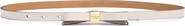 Kate Spade New York bow logo plate belt