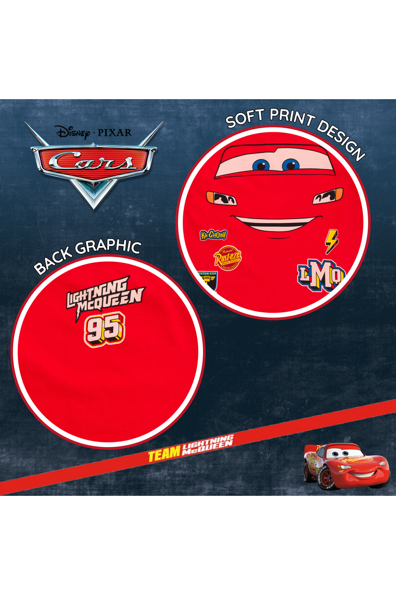 Cars Cosplay Short Sleeve T-Shirt, Alternate, color, Lightning McQueen Red