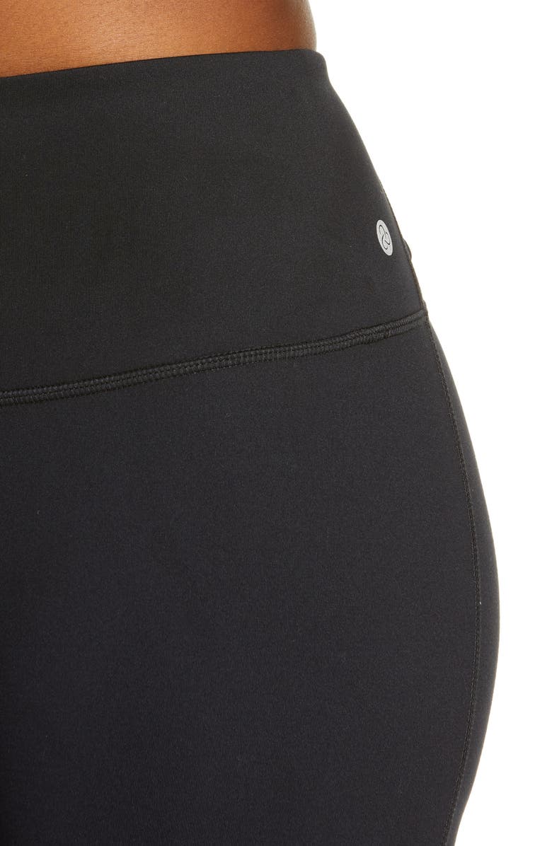 Zella Scalloped Studio Lite 7/8 Leggings, Alternate, color,