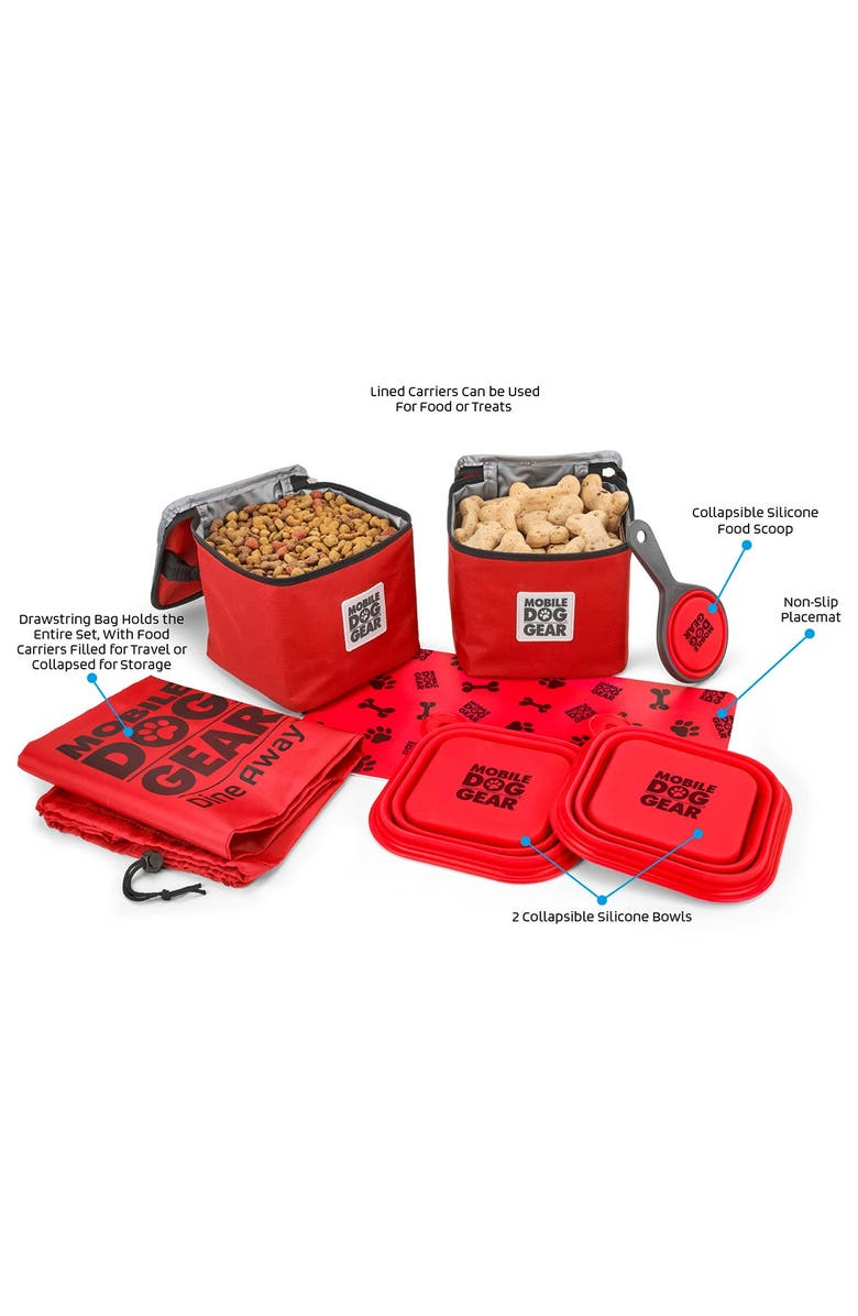 MOBILE DOG GEAR Dine Away(R) Bag - Med/Lg Dogs - Red, Alternate, color,
