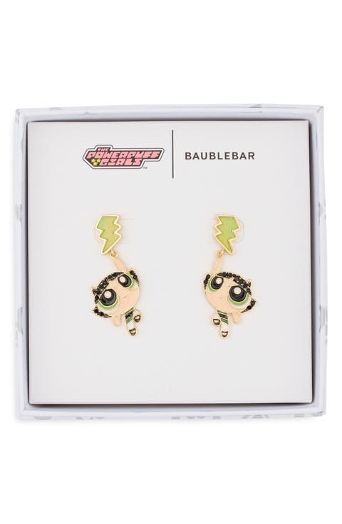 Powerpuff Girls™ Buttercup Lightning Bolt Drop Earrings
