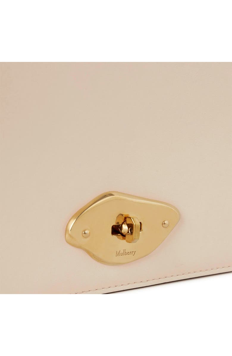 Mulberry Lana High Gloss Leather Wallet on a Strap, Alternate, color, Eggshell