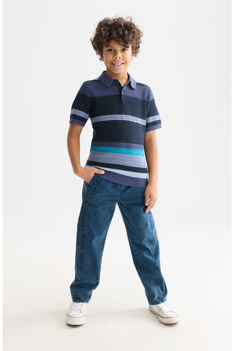 Kids' Pull-On Straight Leg Cargo Pants, Alternate, color, PAGEANT BLUE