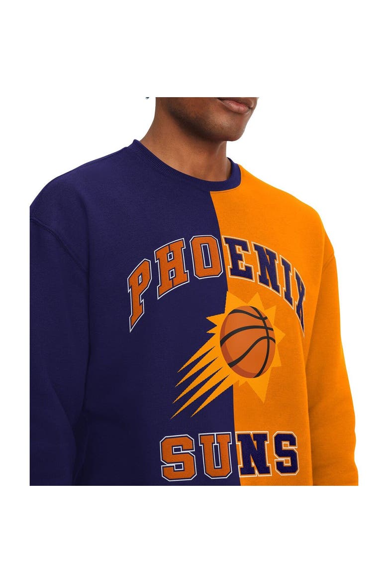 Men's Tommy Jeans Purple/Orange Phoenix Suns Keith Split Pullover Sweatshirt, Alternate, color, Purple