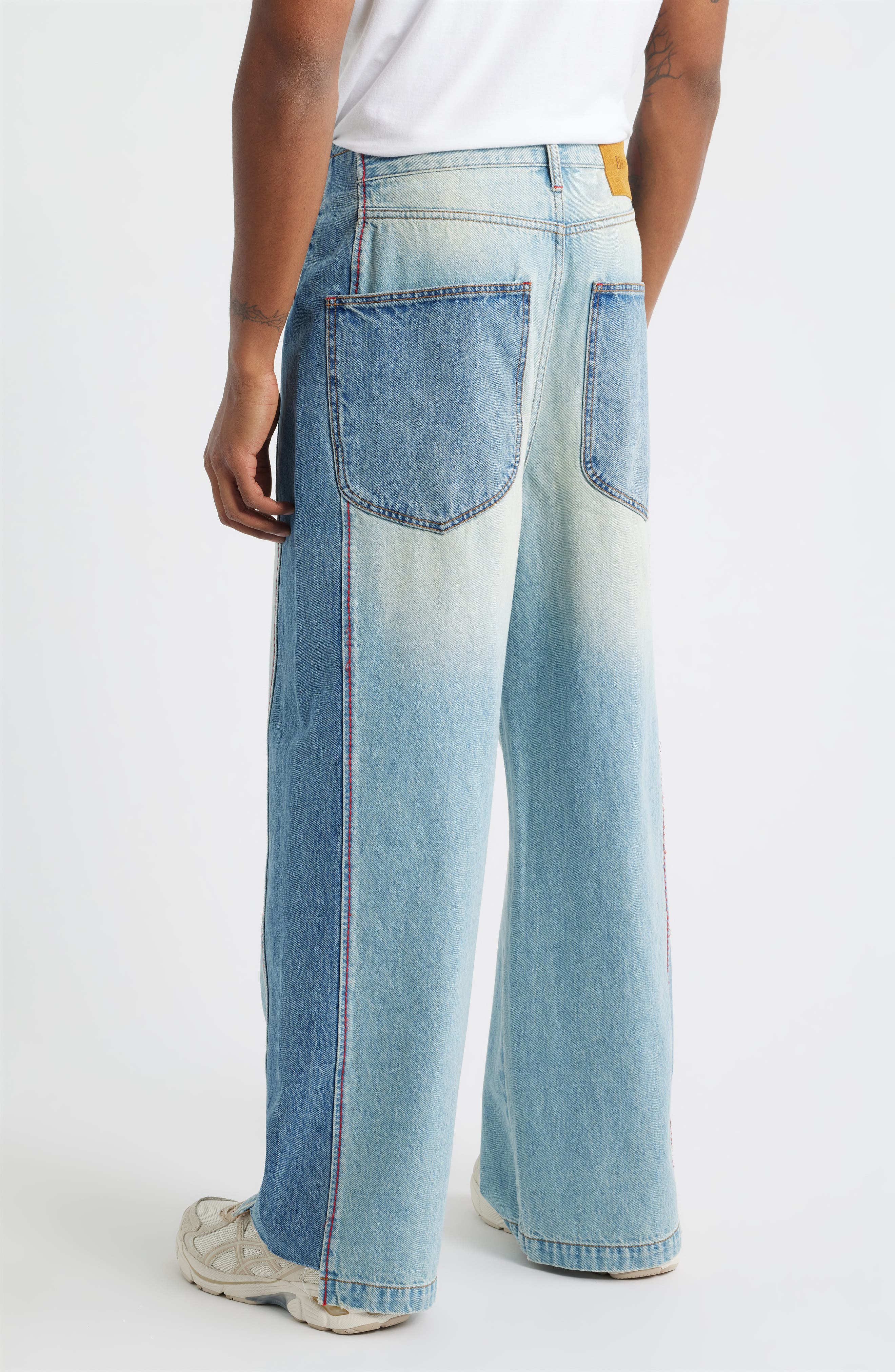 Wide Leg Reclaimed Denim Jeans - image 2