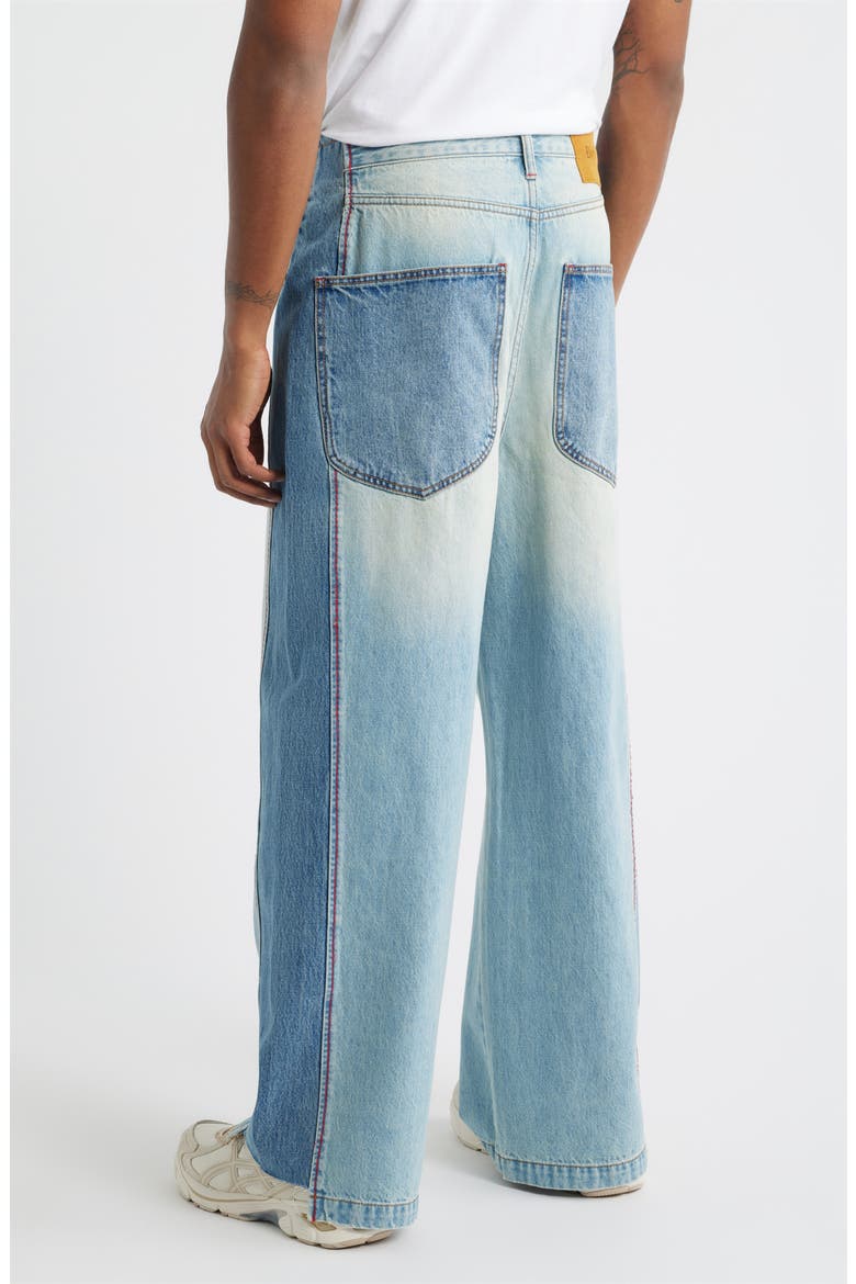 Wide Leg Reclaimed Denim Jeans, Alternate, color, VANILLA INDIGO