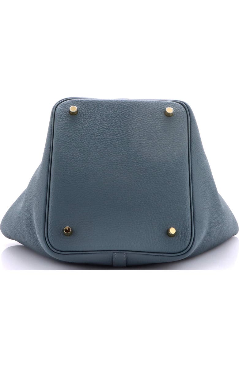 Pre-Owned Hermes Picotin Lock Bag Clemence MM, Alternate, color, Bleu Orage