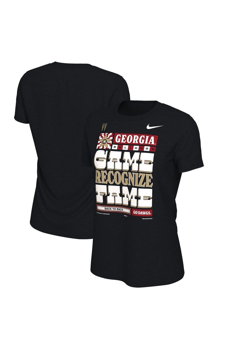 Women's Nike Black Georgia Bulldogs College Football Playoff 2022 National Champions Locker Room T-Shirt, Main, color, Black