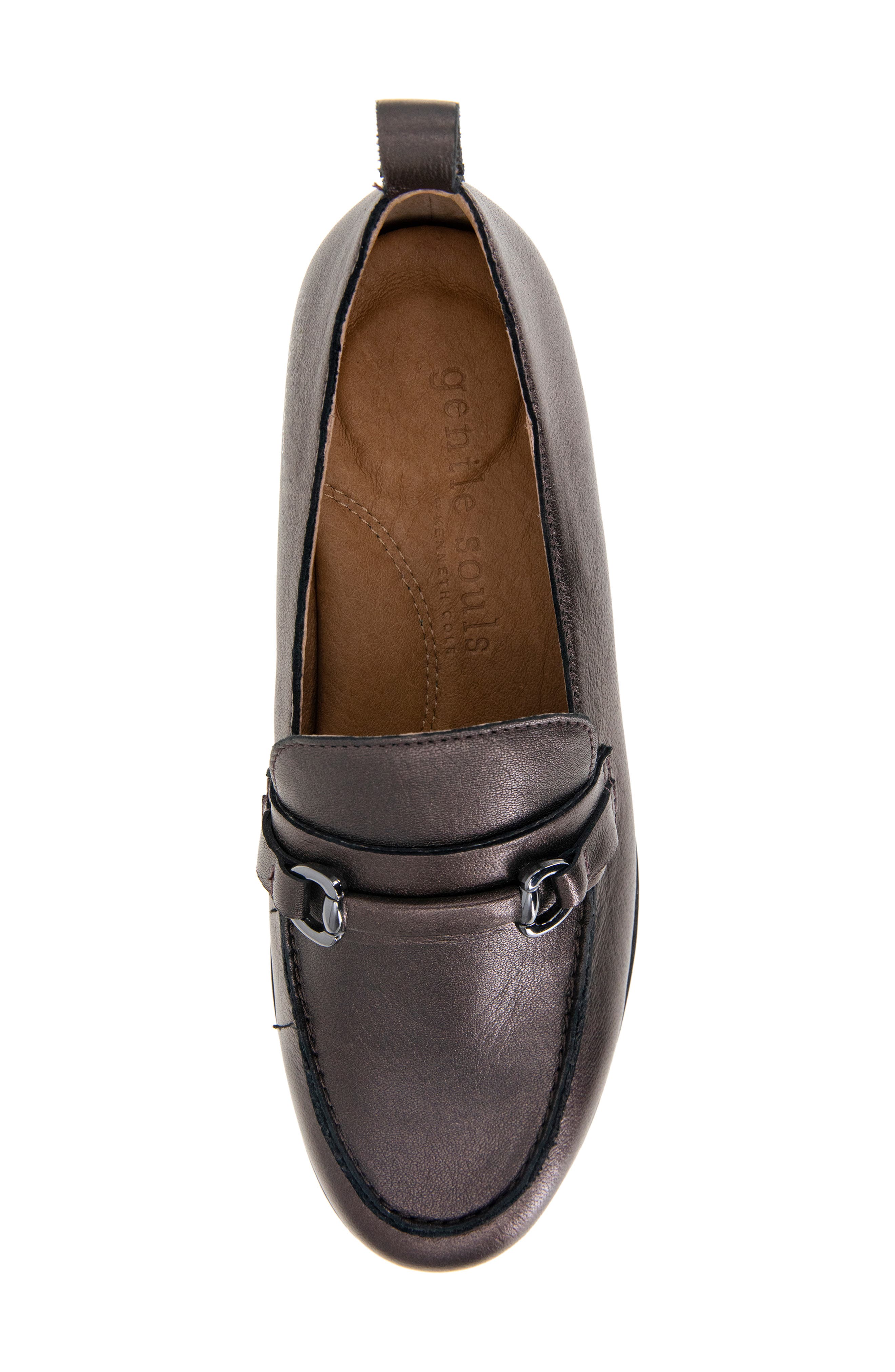 Gentle Souls Eugene Lug Sole Loafer, Alternate, color, Bronze Leather