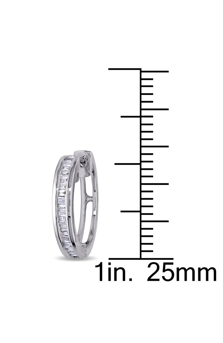 Julianna B. 1/4 CTW Diamond Hoop Earrings, Alternate, color, Sterling Silver