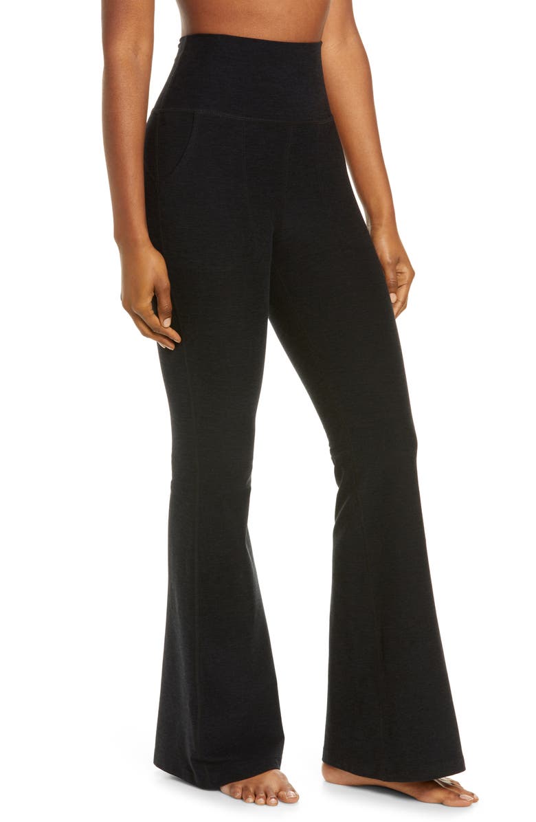 Beyond Yoga Space Dye High Waist All Day Flare Leggings, Alternate, color, 