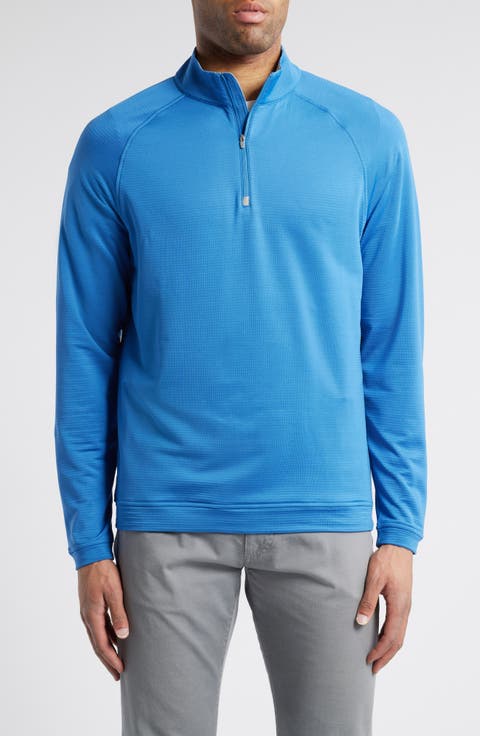 BADHUB Mens Quarter Zip Pullover Solid Color Long Sleeve Performance Wicking Mock Neck 1 4 Zip Pullover Mens 2024 Trendy Lightweight Sweatshirt