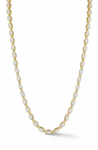 Marquise Cubic Zirconia Tennis Necklace