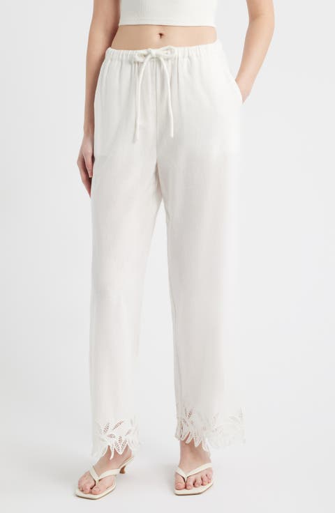 Emmie Cotton 
Linen Drawstring Pants