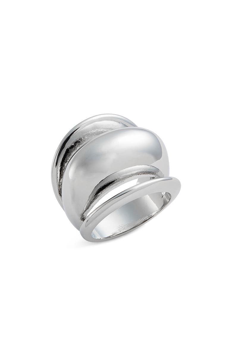 Open Edit Curved Convex Polished Ring, Main, color,