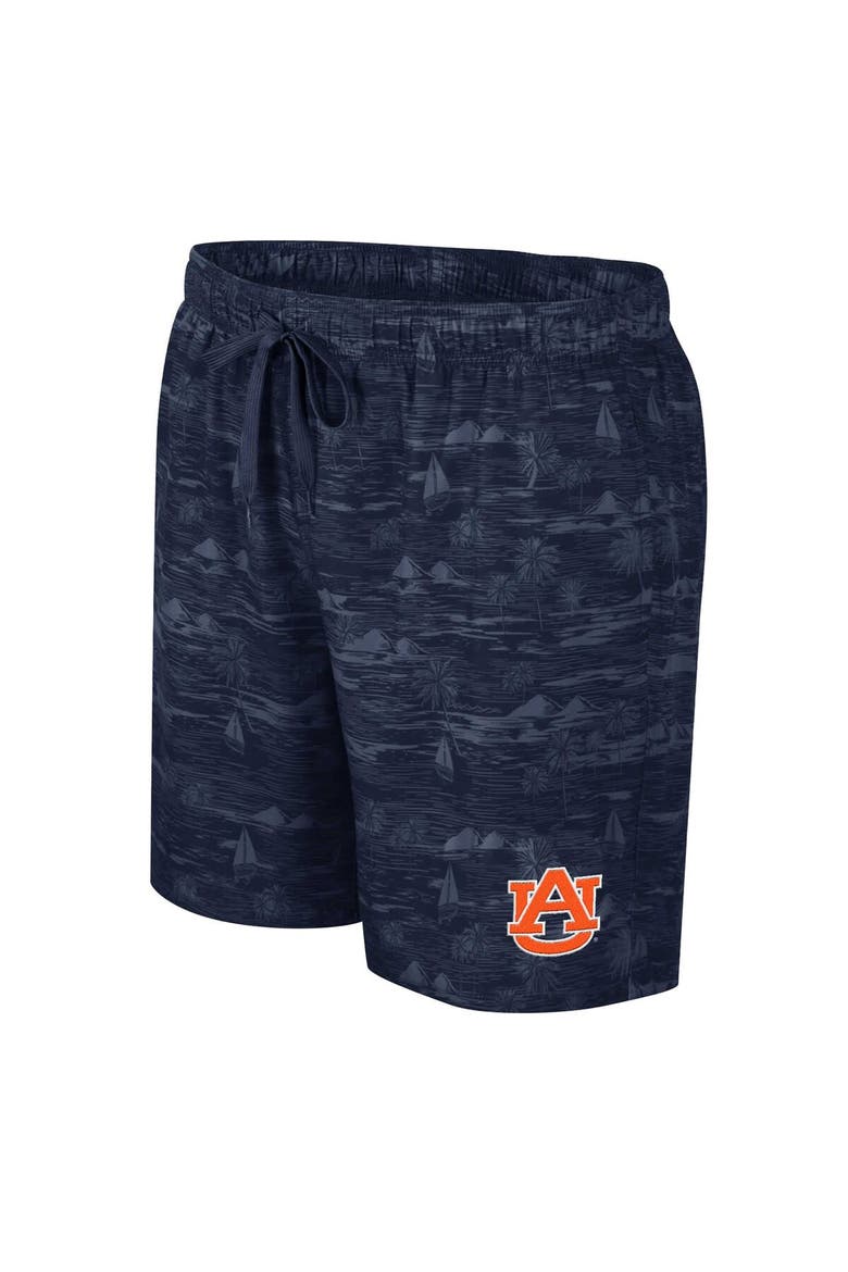 Men's Colosseum Navy Auburn Tigers Ozark Swim Shorts, Alternate, color, Navy