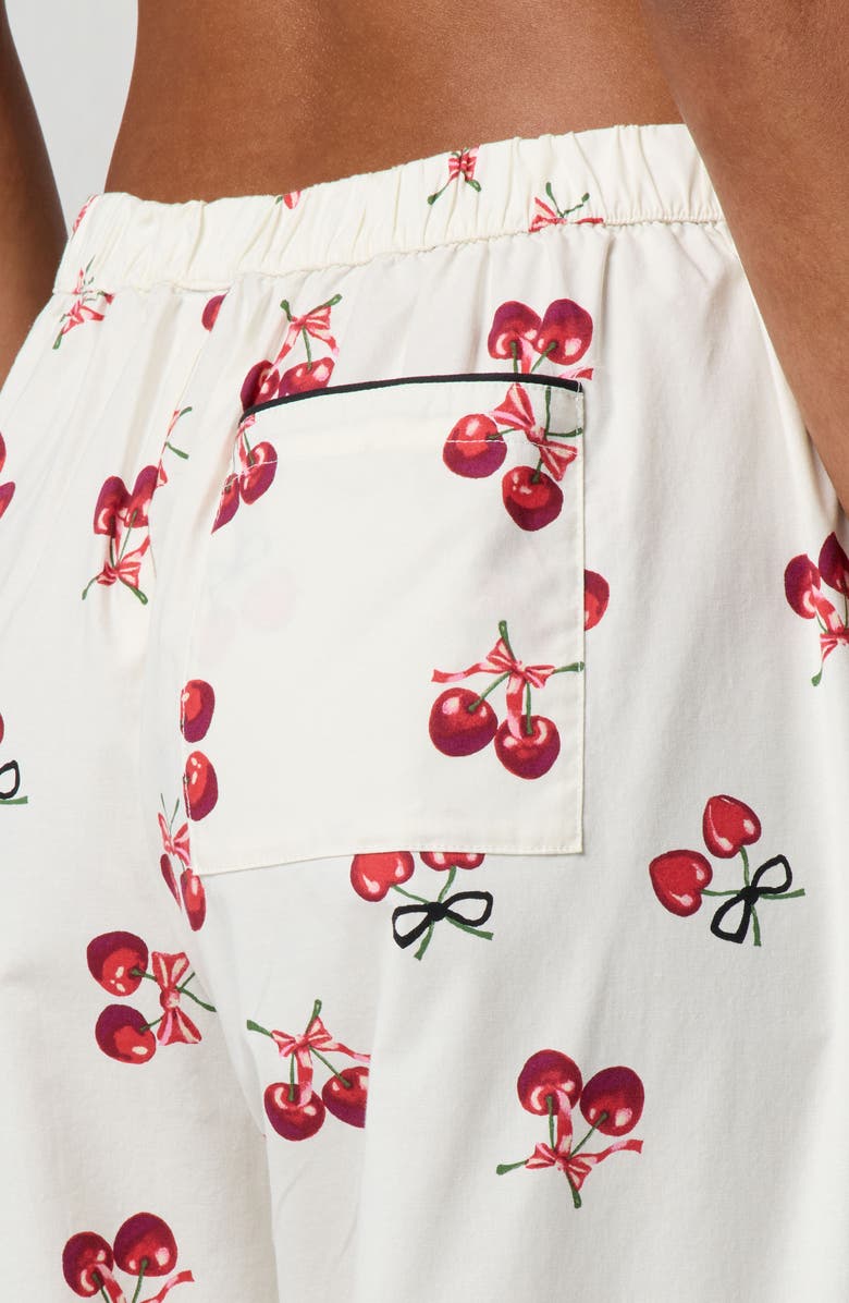 Florence by Mills Oversize Pajama Pants, Alternate, color, White Cherry