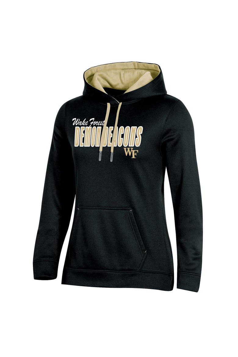Women's Champion Black Wake Forest Demon Deacons Team Pullover Hoodie, Alternate, color, Black