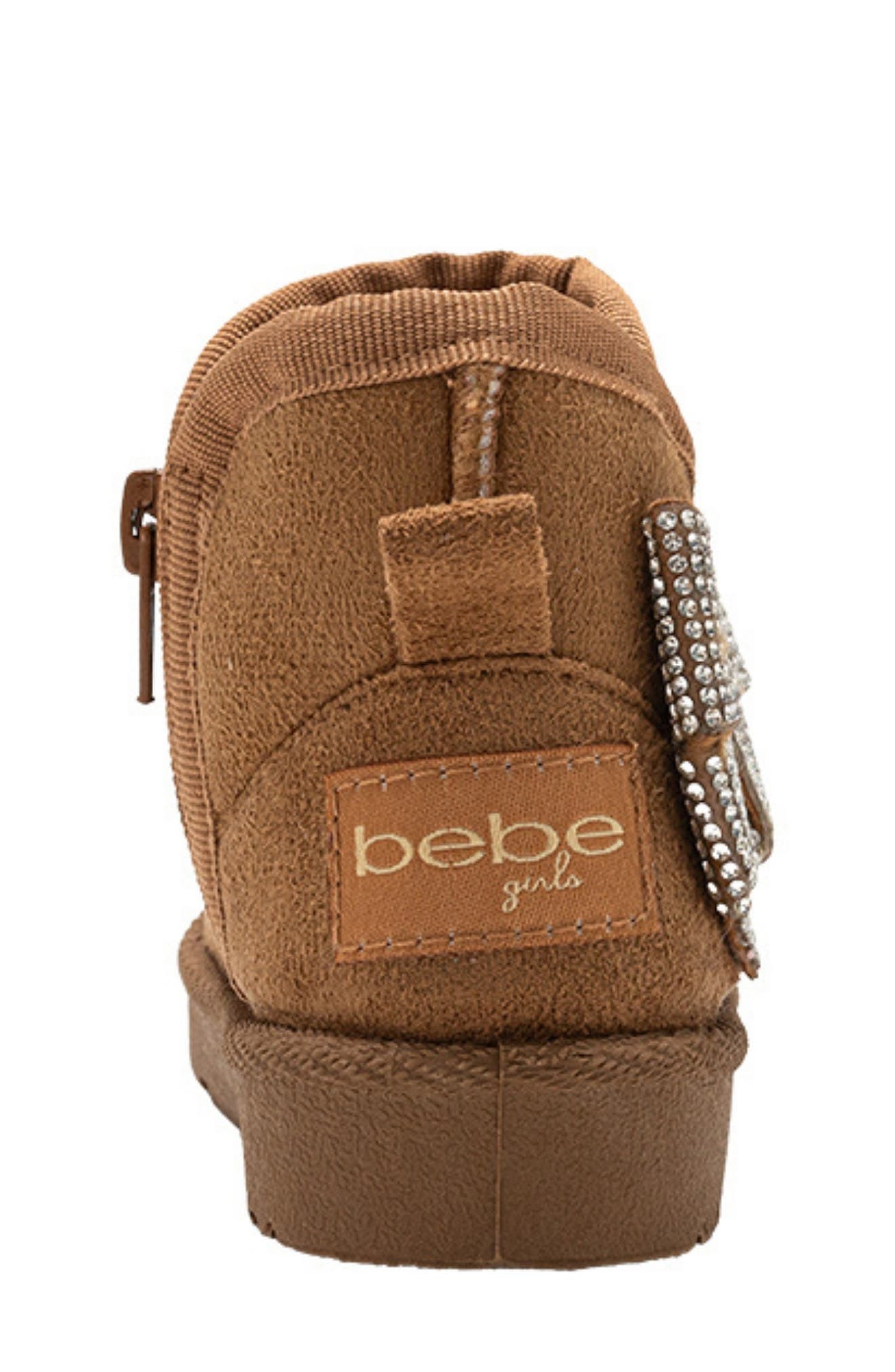 bebe Kids' Bow Embellished Winter Boot, Alternate, color, 