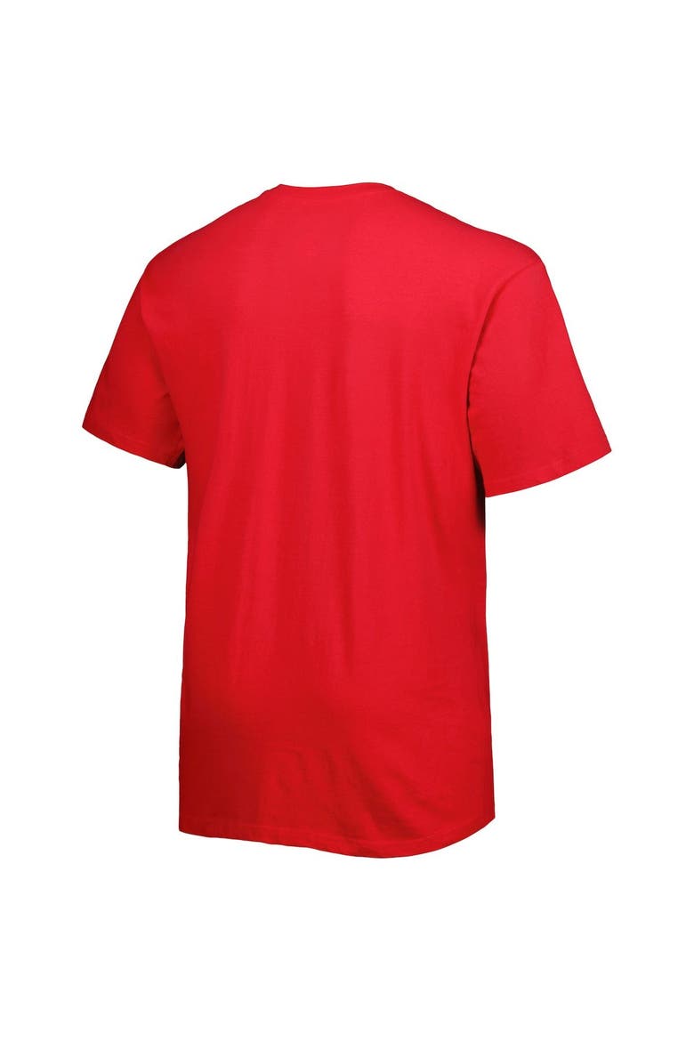 Men's Red LA Clippers Big & Tall Heart & Soul T-Shirt, Alternate, color, Red