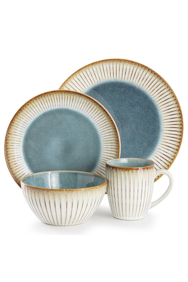 Louann 16 Piece Stoneware Dinnerware Set, Alternate, color, Beige