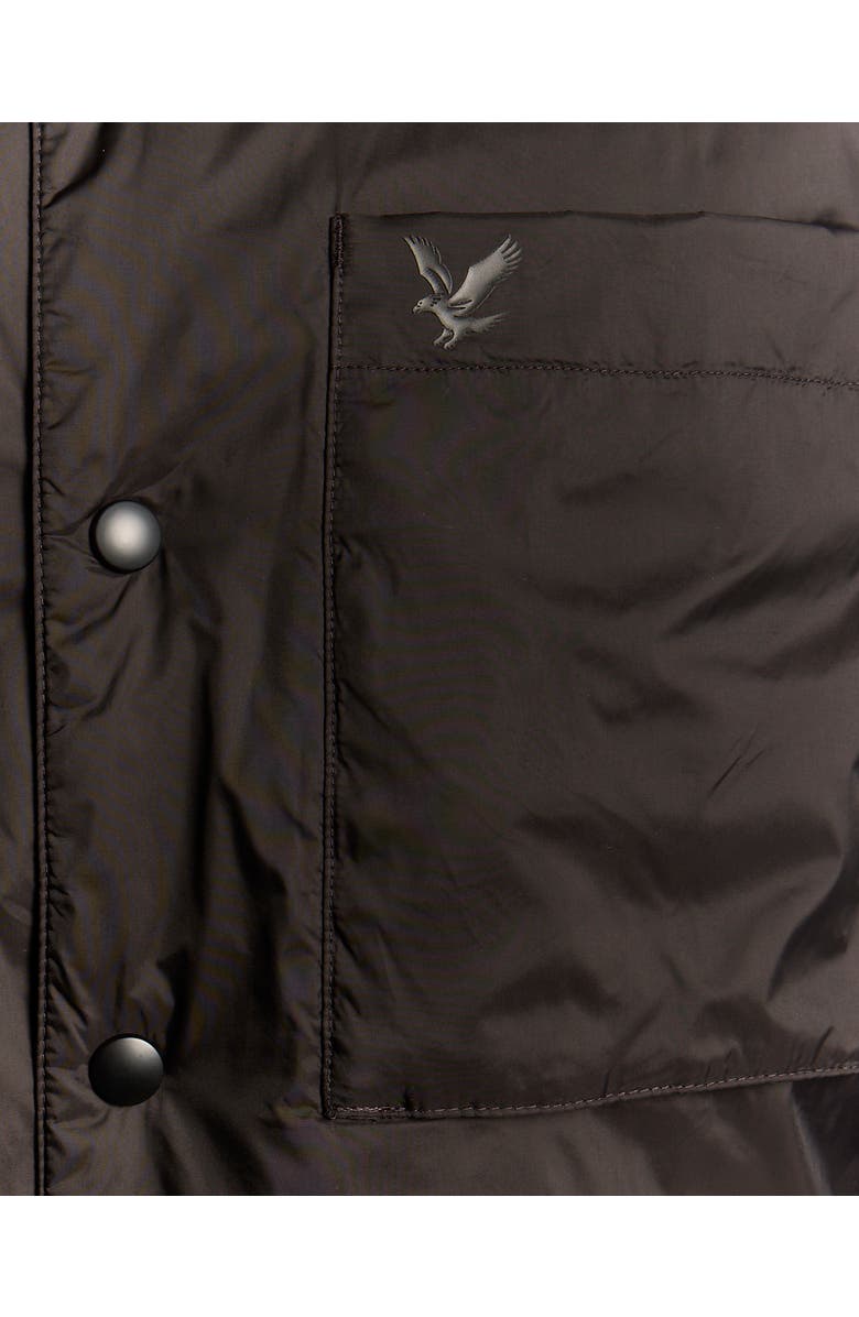 Lyle & Scott Long Sleeve Collared Insulated Overshirt, Alternate, color, Jet Black