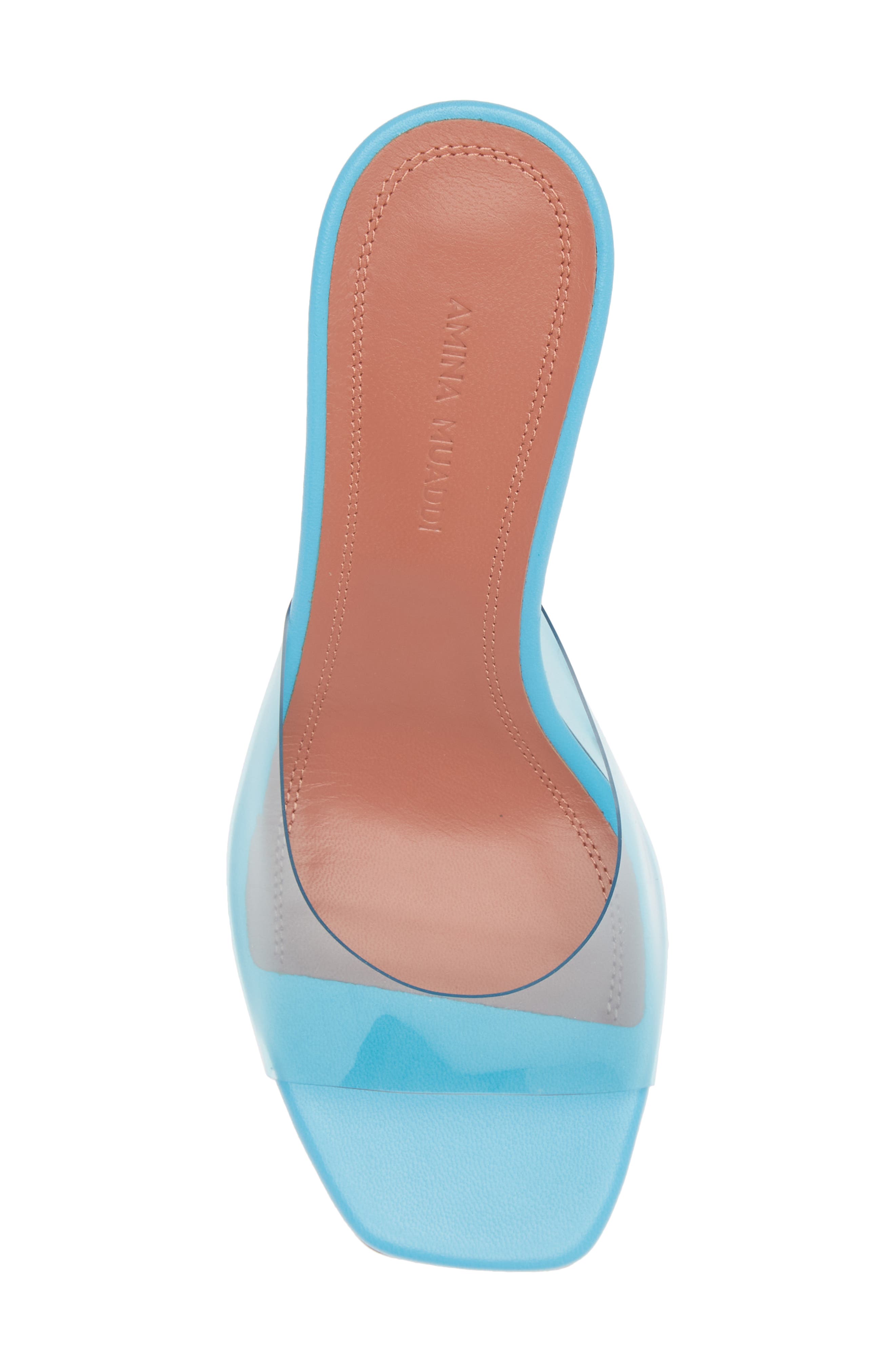 Amina Muaddi Lupita Clear Sandal, Alternate, color, 