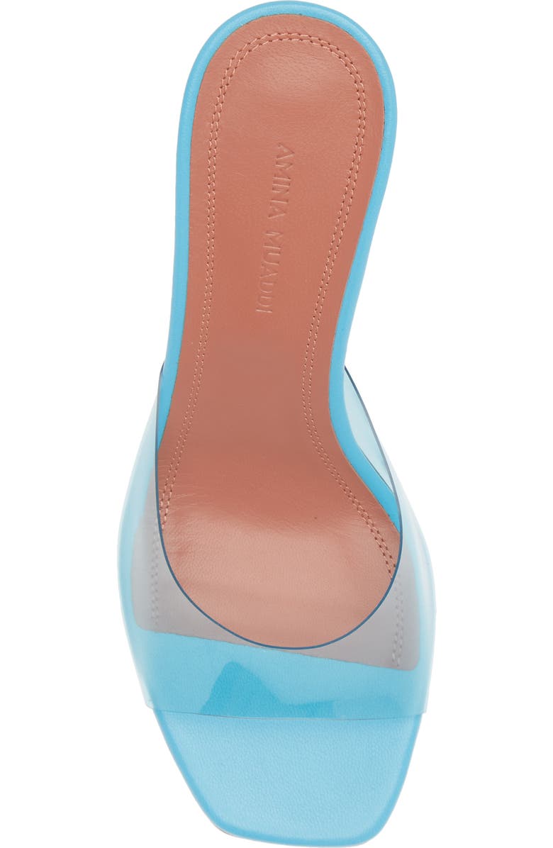 Amina Muaddi Lupita Clear Sandal, Alternate, color,