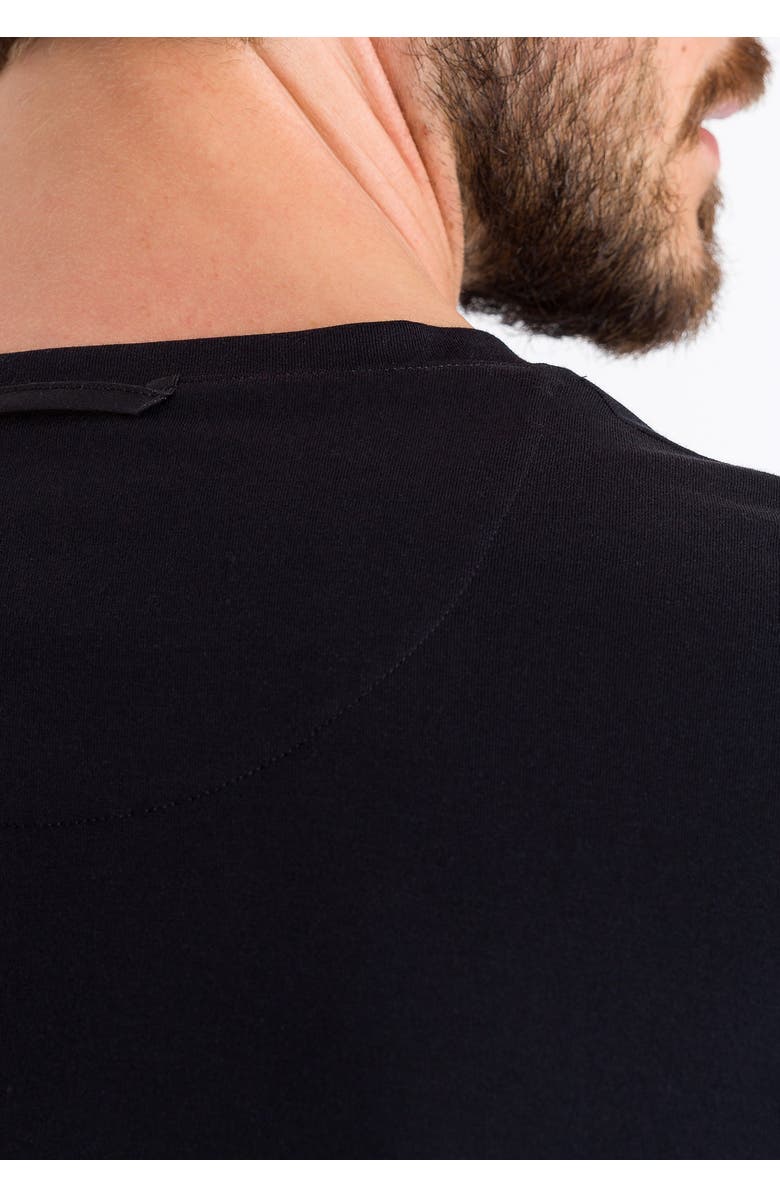 Hanro Night and Day Cotton Crew Neck T-Shirt, Alternate, color, Black