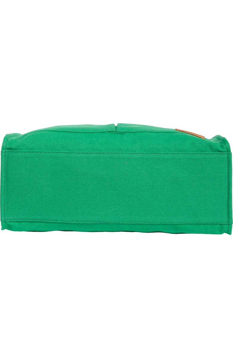 New Amsterdam Leatherworks Multi Compartment Canvas Tote Bag, Alternate, color, Kelly/ Kelly