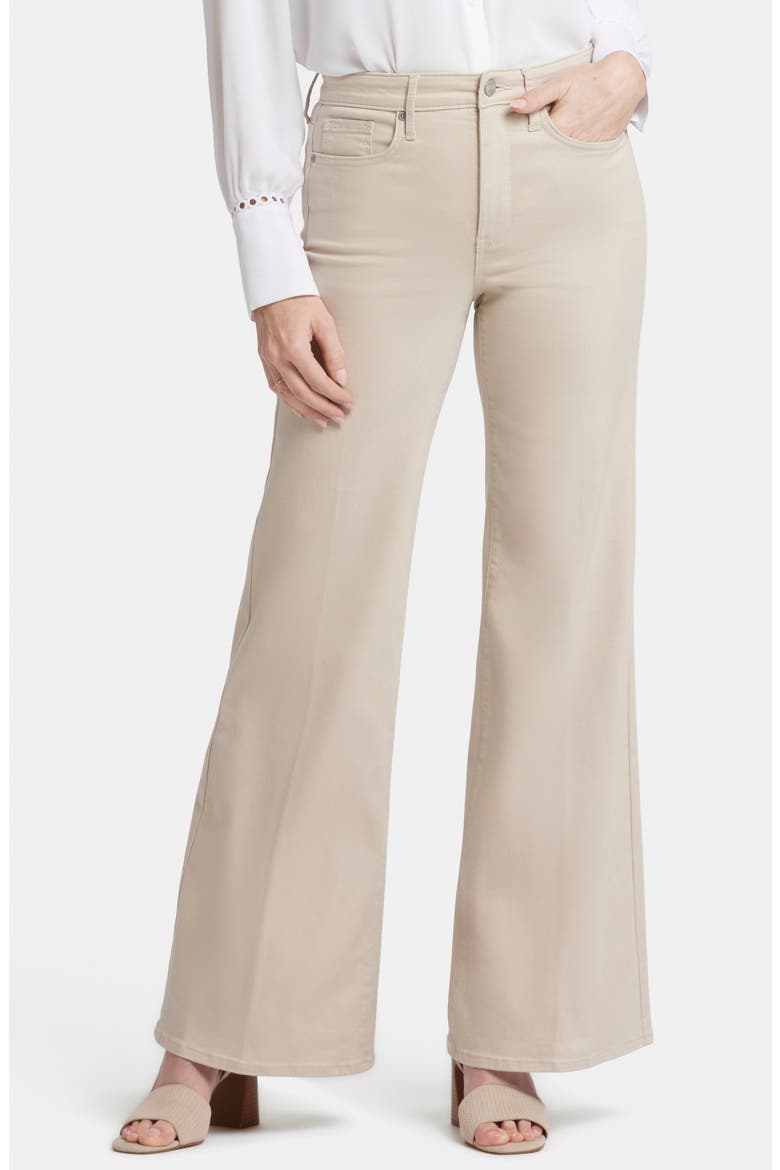 Mia Palazzo High Waist Flare Jeans, Main, color, FEATHER