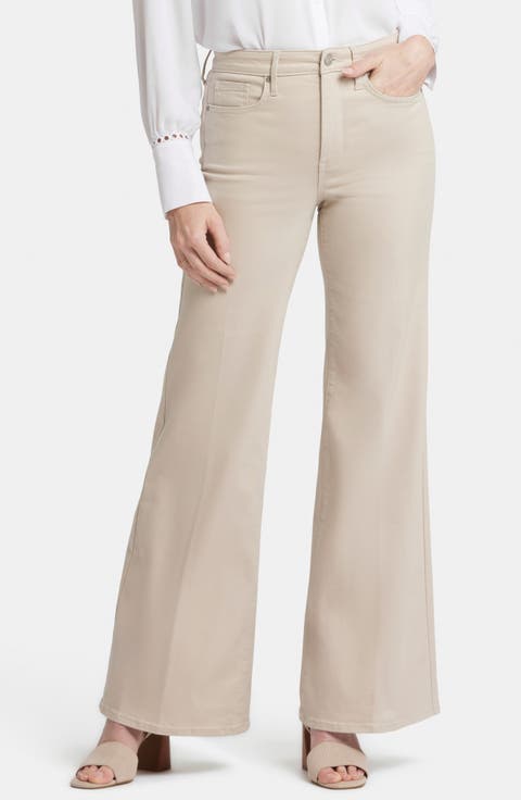 デニム・ジーパン NUDE Wide leg jeans Beige Beige Wide Leg Jeans | Nordstrom