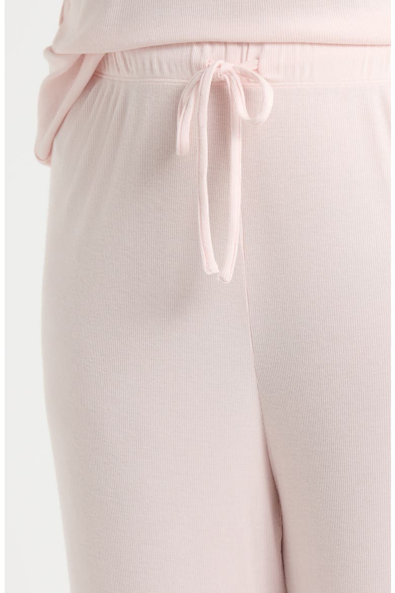 Moonlight Eco Easy Rib Pajamas, Alternate, color, PINK LOFT