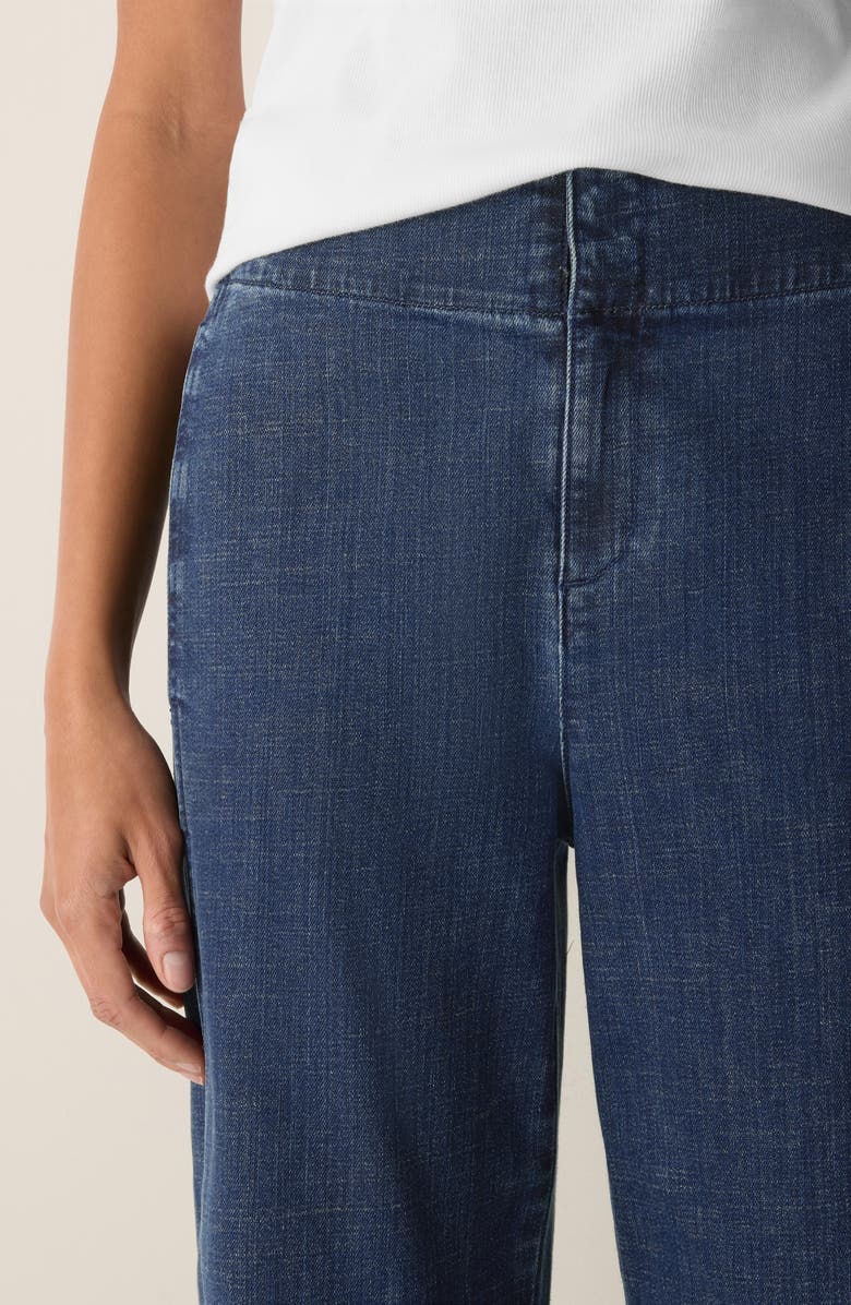 Eileen Fisher Wide Leg Denim Pants, Alternate, color, Medium Indigo