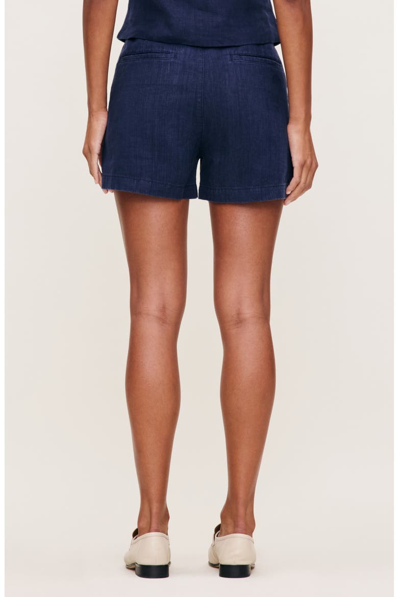 Taylor Linen Shorts, Alternate, color, BRIGHT NAVY LINEN
