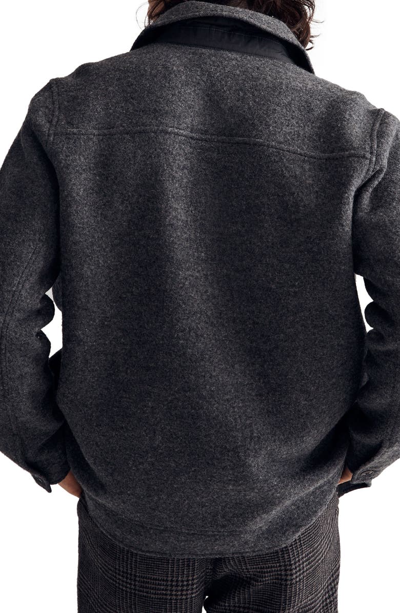 Madewell Boiled Wool Chore Jacket, Alternate, color, 