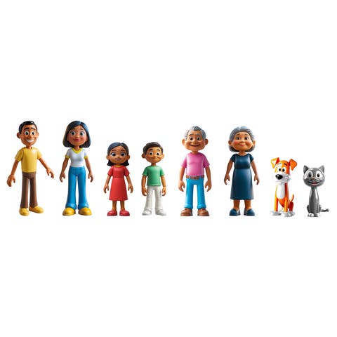 Tan-Skinned Family
