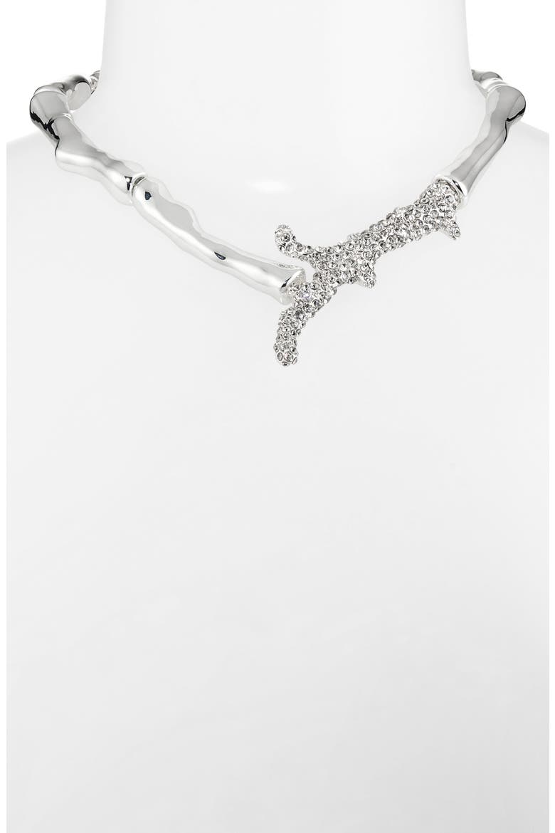 Crystal Coral Necklace, Alternate, color, LIGHT SILVER / CRYSTAL