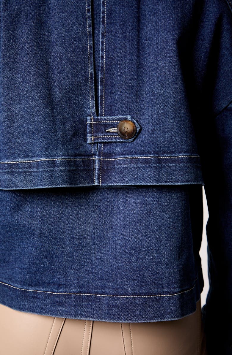 BLUE REVIVAL Lana Cropped Trench Coat, Alternate, color, Lisbon